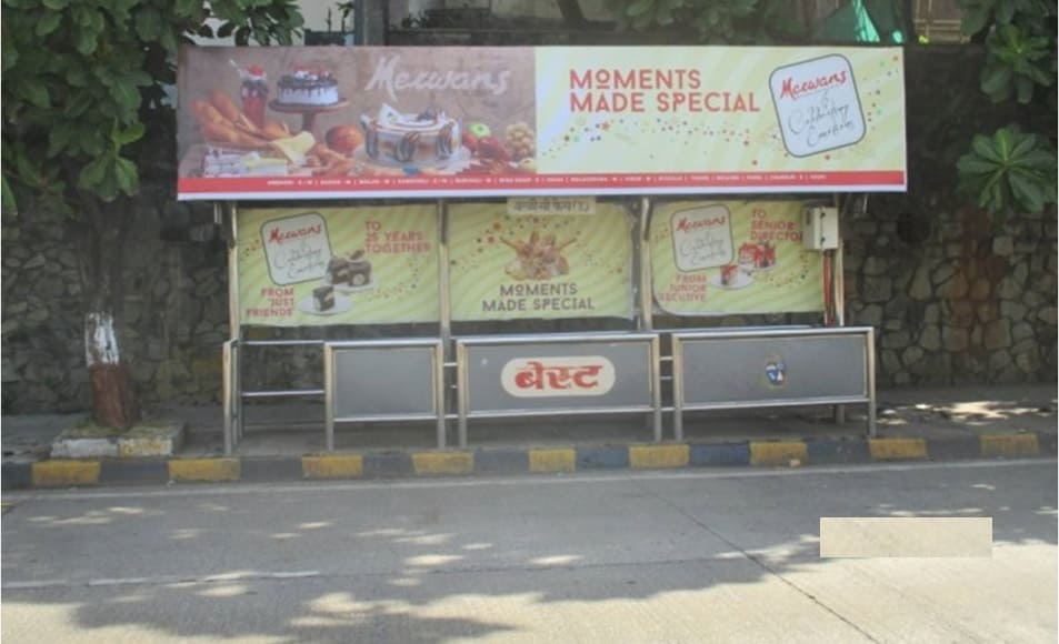 Hoardings Advertising Agency, BQS Advertising rates at Worli Bus Stop Mumbai Maharashtra